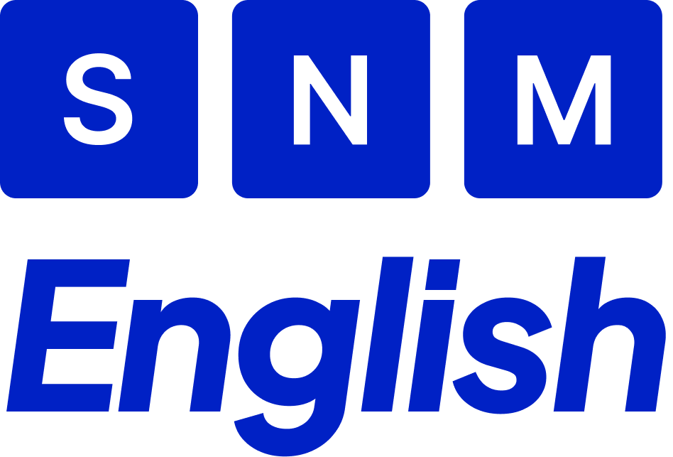 SNM English 로고